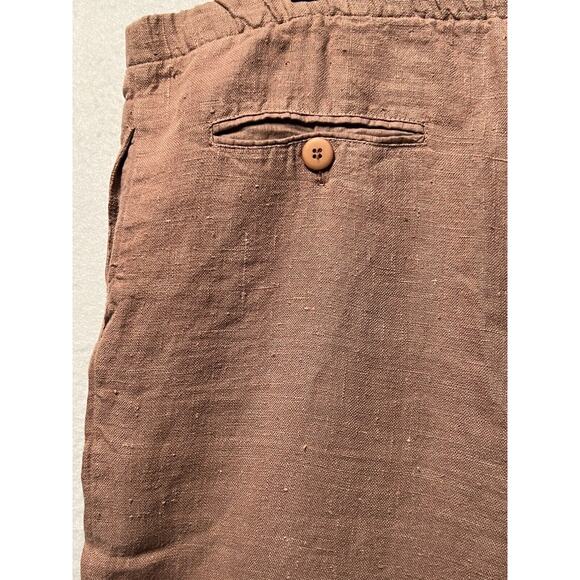 Christy Allen Women’s Linen Pant Size‎ L Waistband Button Front Made in USA - Picture 11 of 12